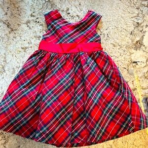 Janie and Jack Red Plaid Dress (3T)